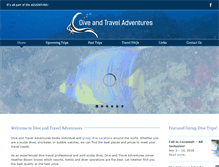 Tablet Screenshot of diveandtraveladventures.com